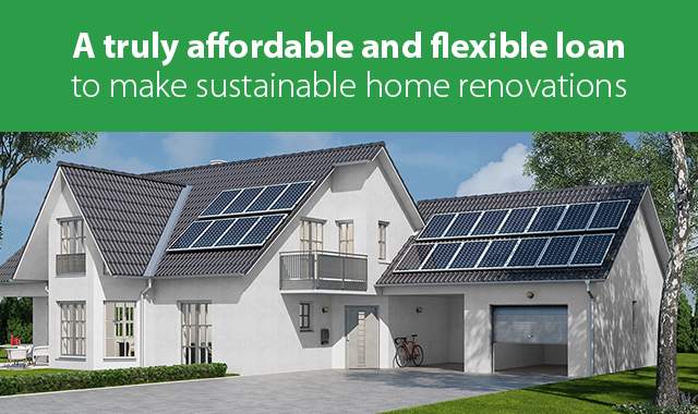 A truly affordable and flexible loan to make sustainable home renovations